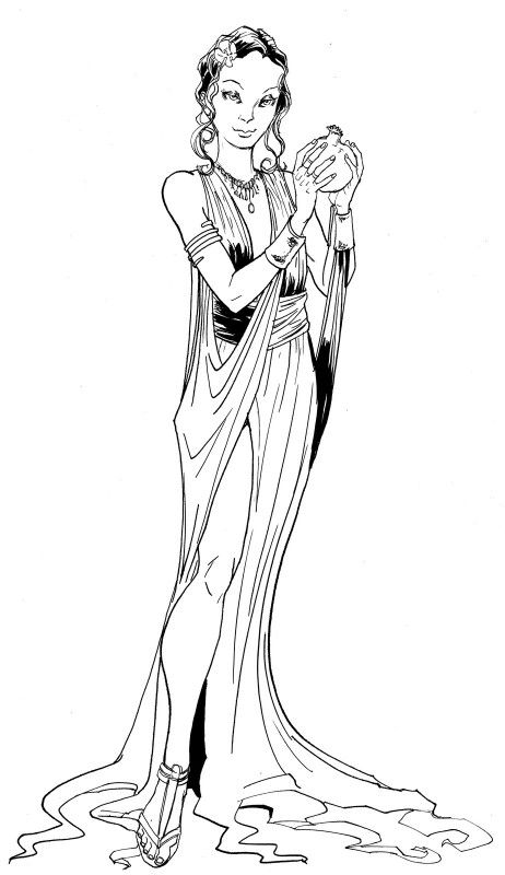 Persephone ancient greece art greek and roman mythology avengers coloring pages