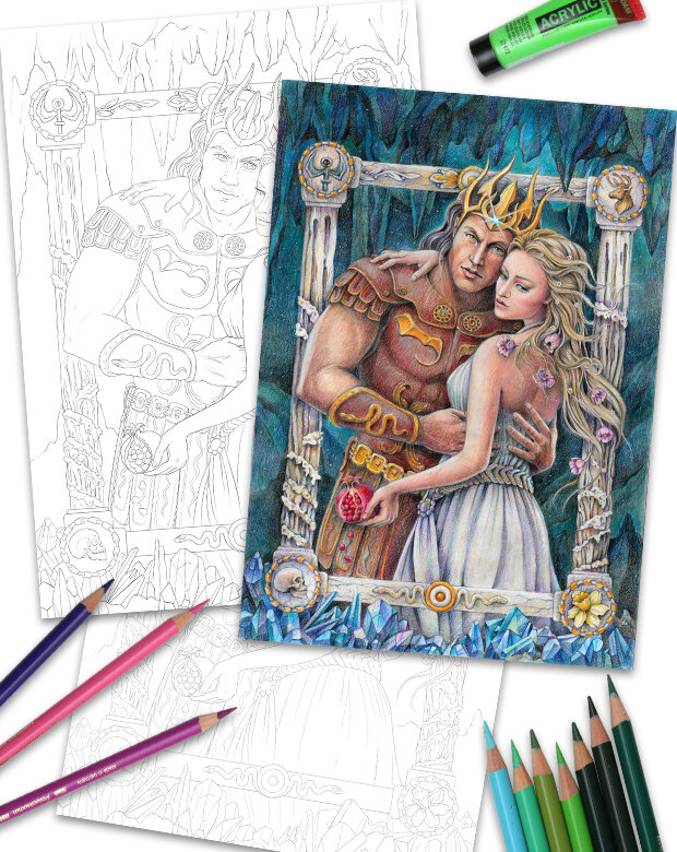 Hades and persephone â coloring