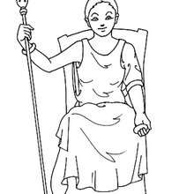 Persephone the greek goddess of spring growth coloring pages