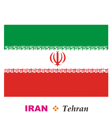 Iran flag coloring pages for kids to color and print