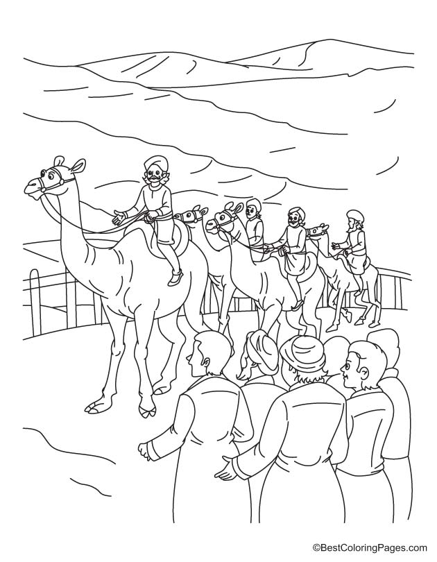 Camel riding coloring pages download free camel riding coloring pages for kids best coloring pages