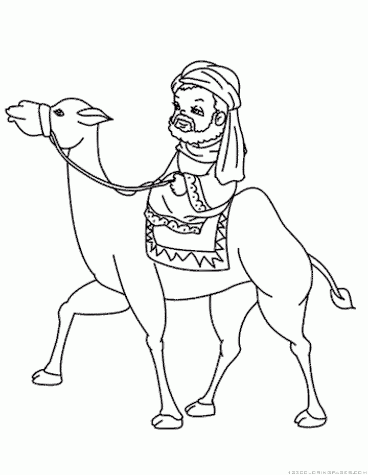 Camel coloring pages