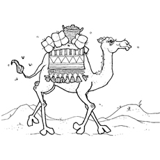 Top free printable camel coloring pages online