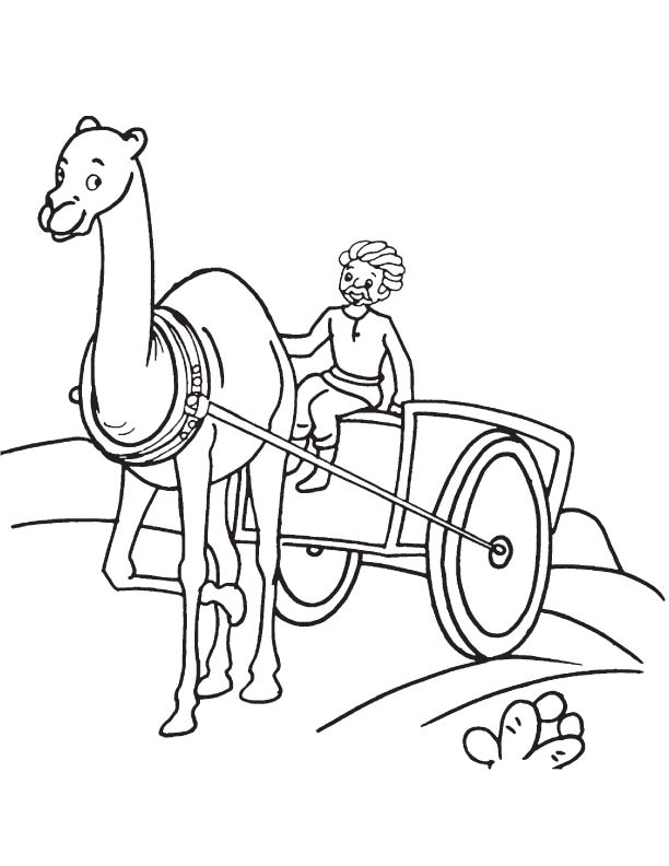 Villager on camel cart coloring page download free villager on camel cart coloring page for kids best coloring pages