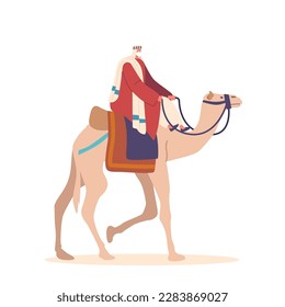 Camel ride vector art graphics