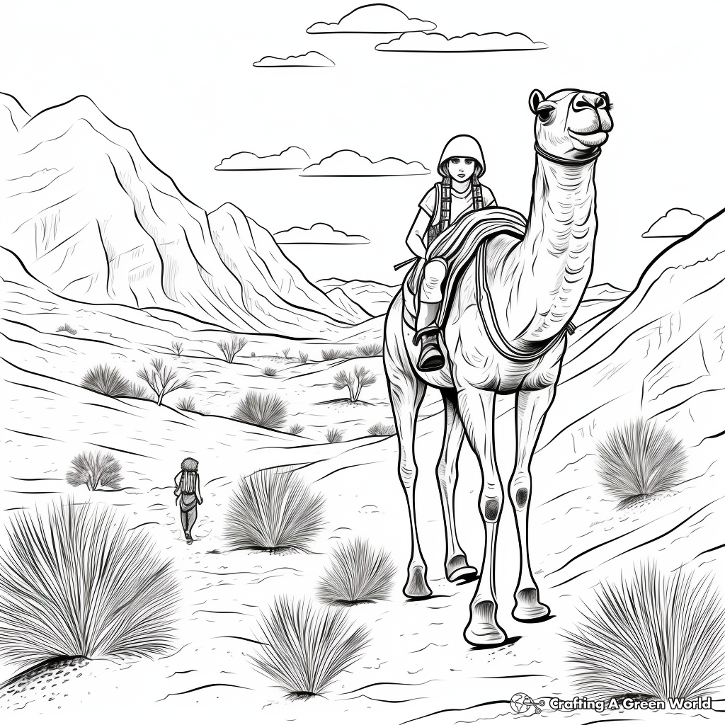 Desert coloring pages