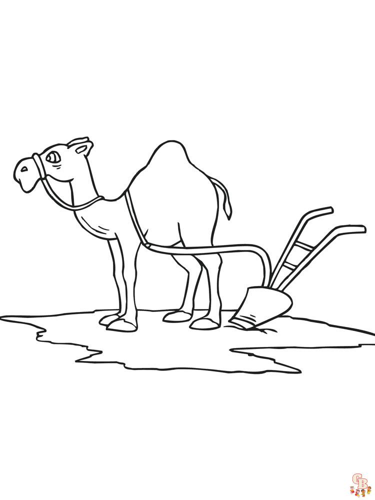 Camel coloring pages fun free and printable for kids