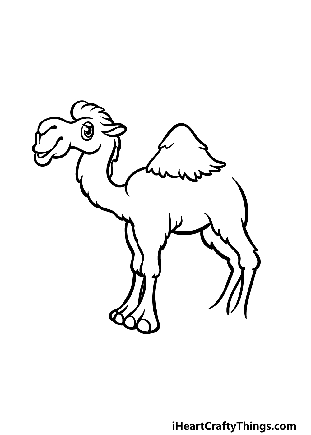 Cartoon camel drawing