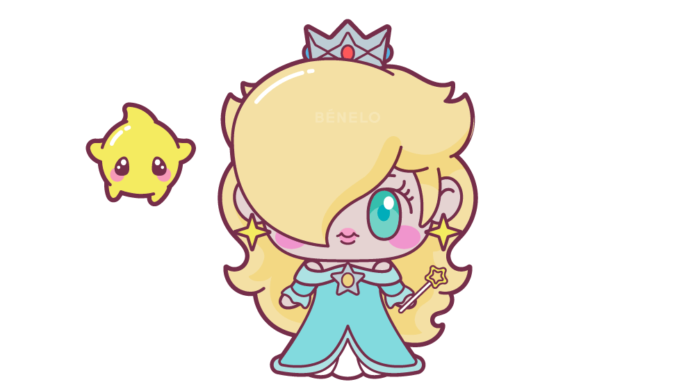 Princesa rosalina de mario bros kawaii