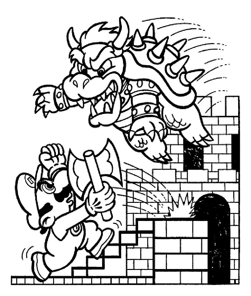 Dibujos para colorear de mario bros gratis