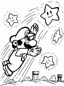 Coloriage super mario bros