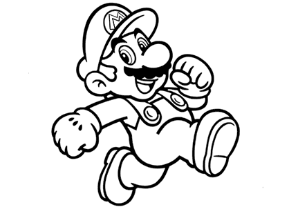 Super mario bros coloring pages