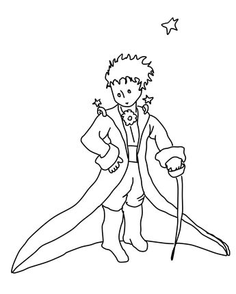 The little prince coloring page supercoloring el principito dibujos dibujo principito libro de el principito