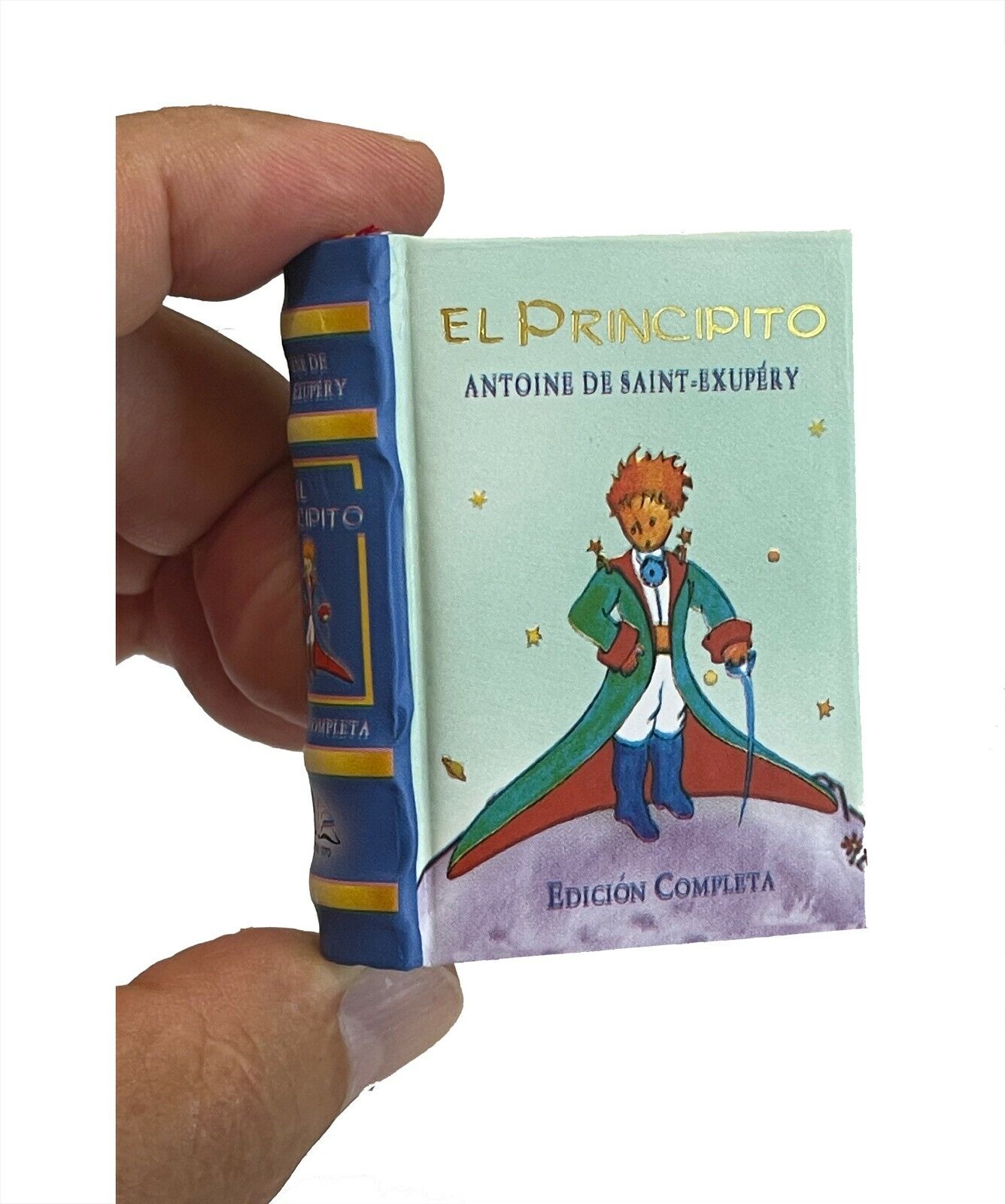 The little prince in spanish principito miniature book hardbound color pag