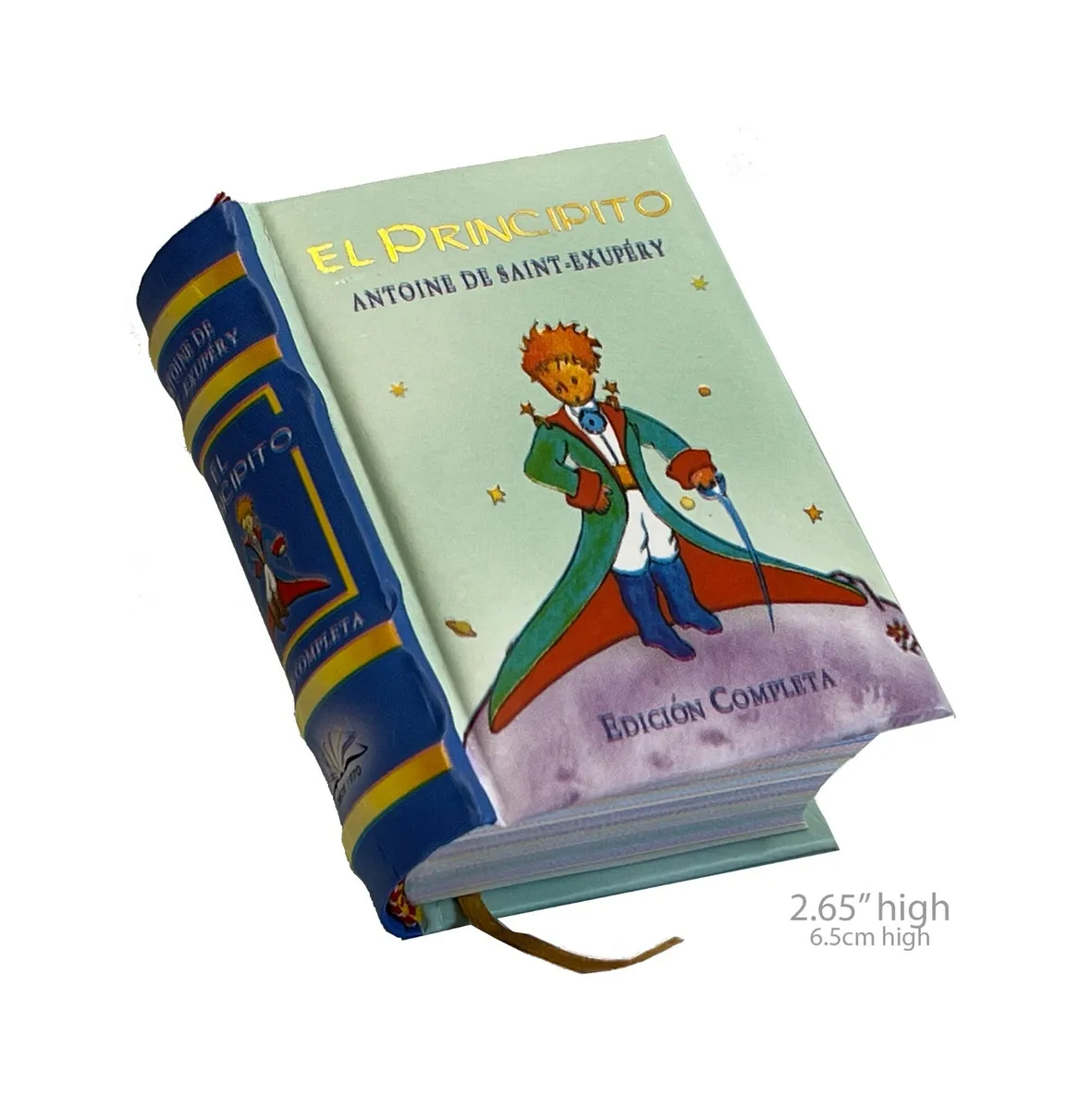 The little prince in spanish principito miniature book hardbound color pag