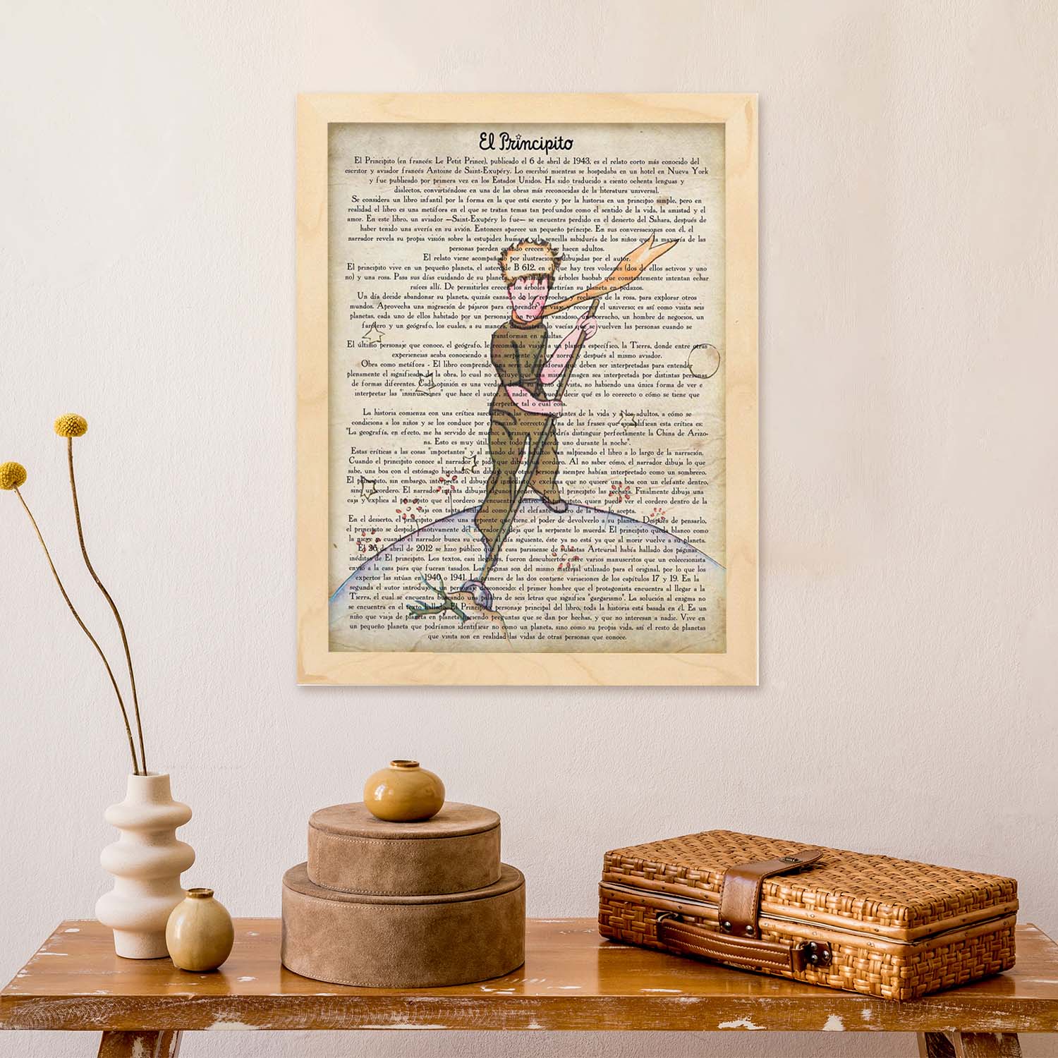 Poster del principito para niãos pequeãos lãmina de principito escava â estudio sl