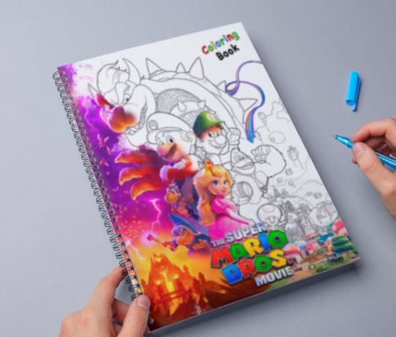 Super mario bros movie coloring book