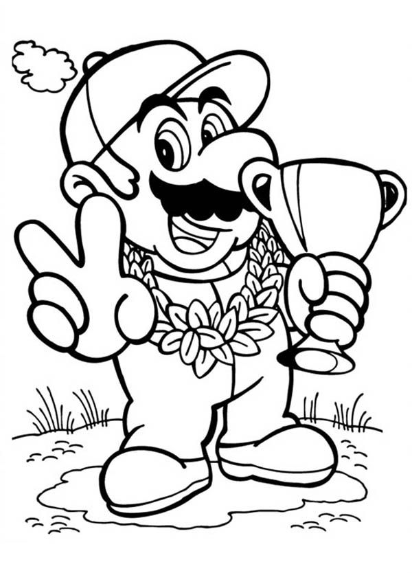 Mario win title race in mario brothers coloring page color luna mario coloring pag super mario coloring pag coloring pag