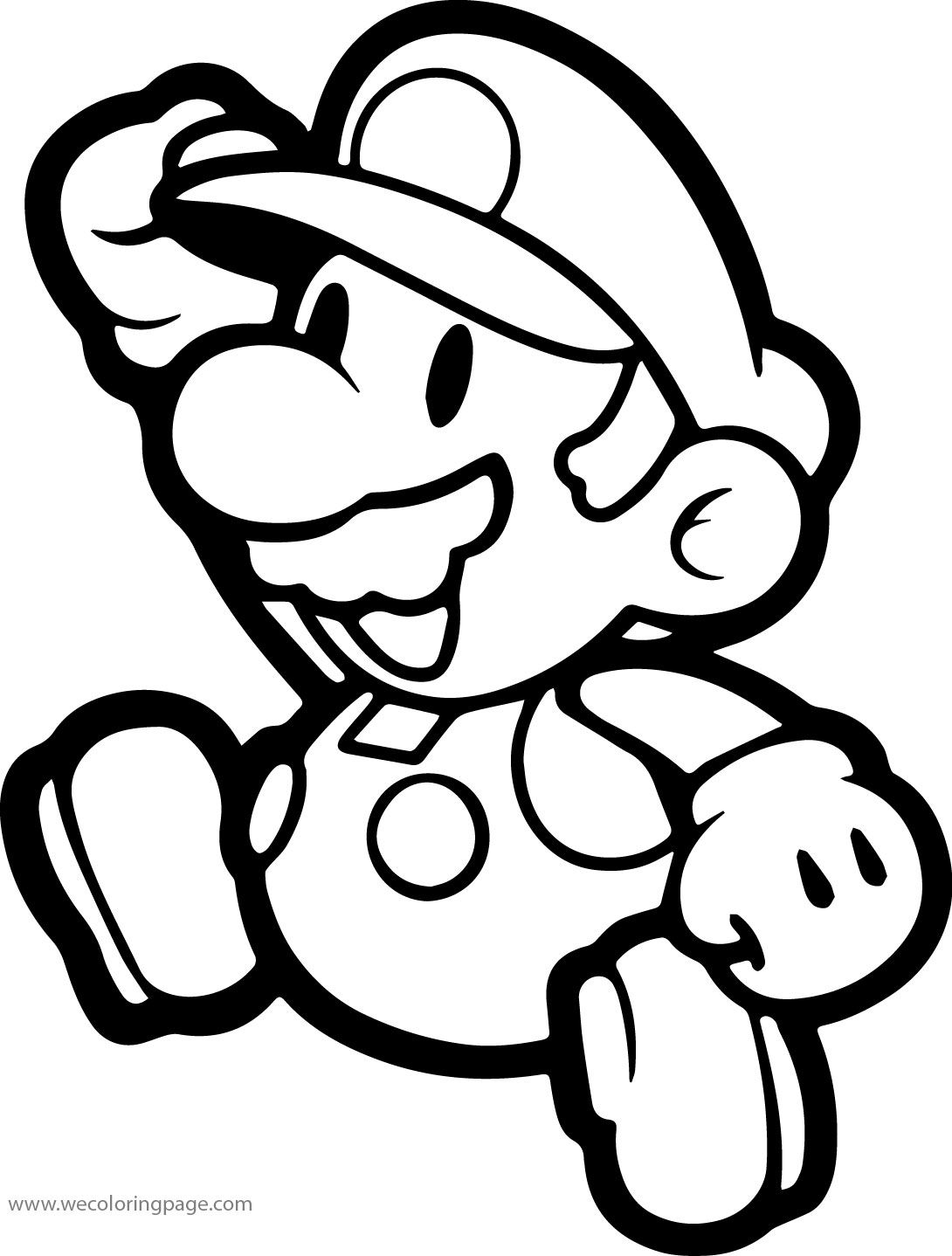 Super mario coloring page