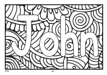 Coloring name editable tpt