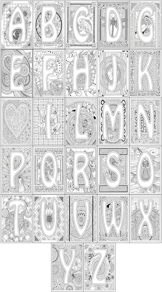 Personalized adult coloring name art print wood block mount