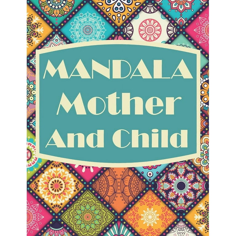 Mandala mother and child personalized mandala coloring pages for adults and kids