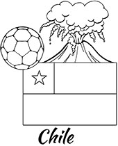 Flag of peru coloring page to print