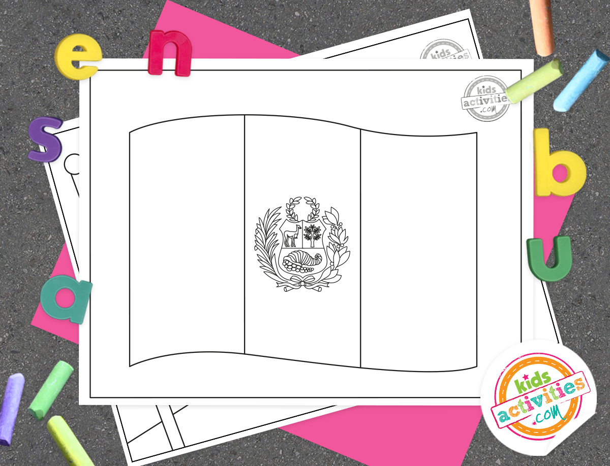 Renowned peru flag coloring pages kids activities blog kab