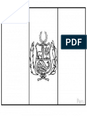 Bandera del peru para colorear pdf