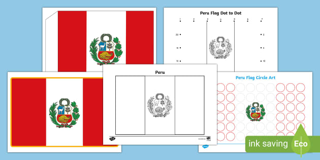 Peru independence day display pack