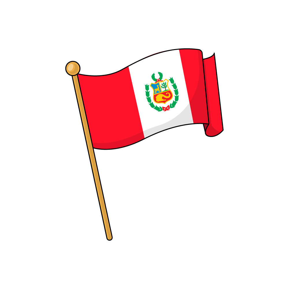 Peru flag royalty free stock svg vector and clip art