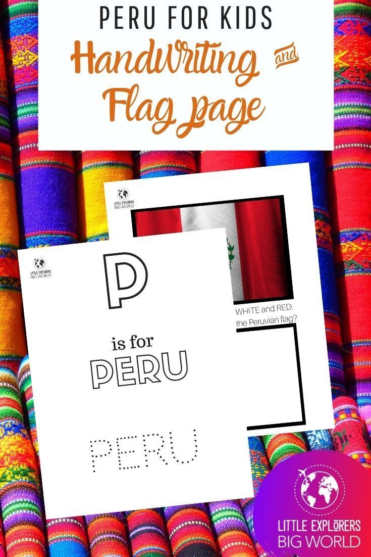 Peru flag coloring page and tracing page in flag coloring pag coloring pag kids handwriting