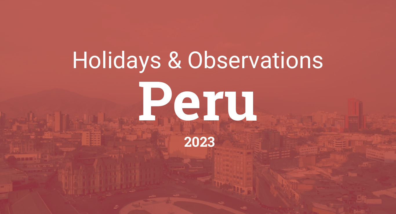 Holidays and observances in peru in