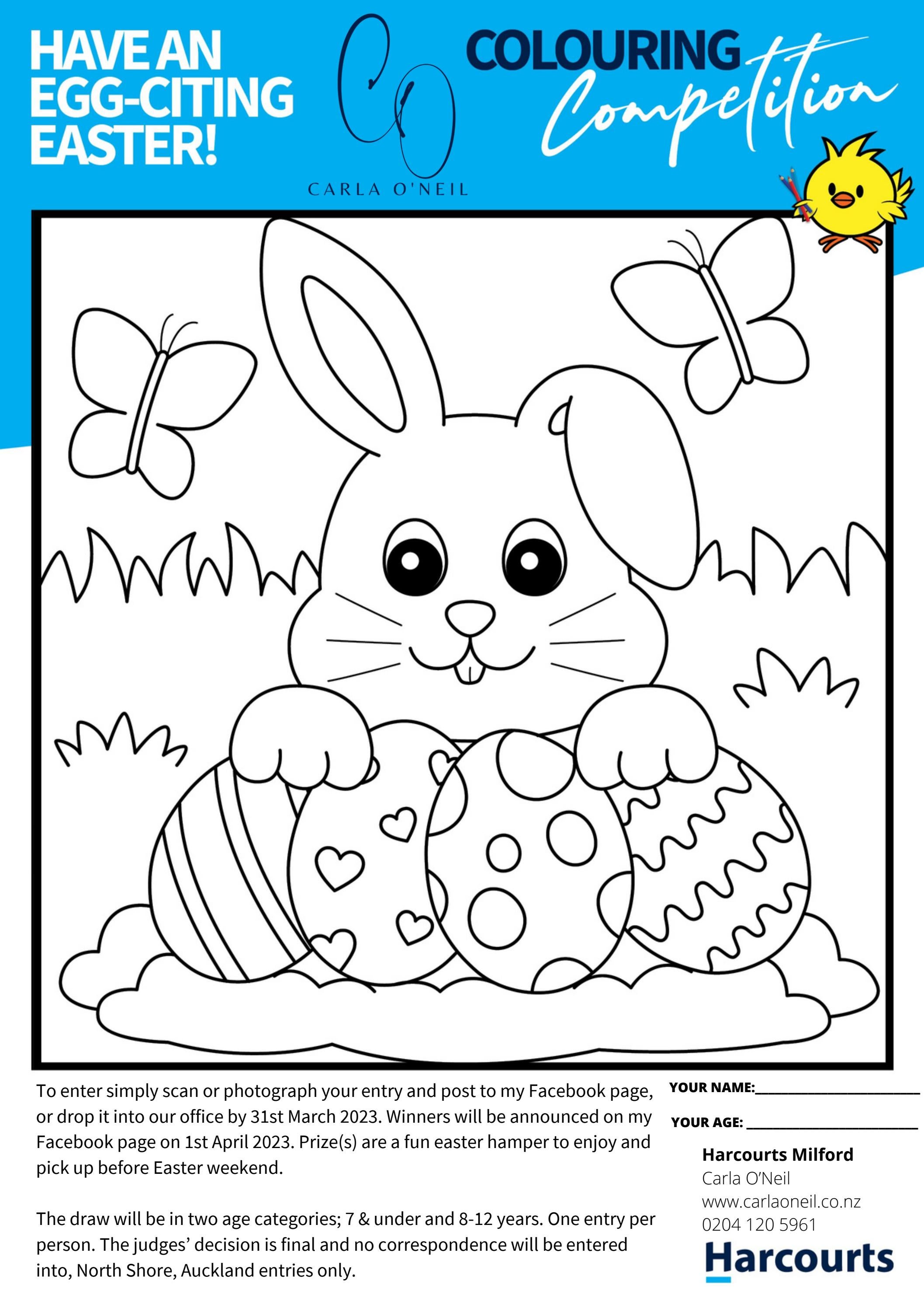 Carlas easter colouring petition by harcourtscooperandco