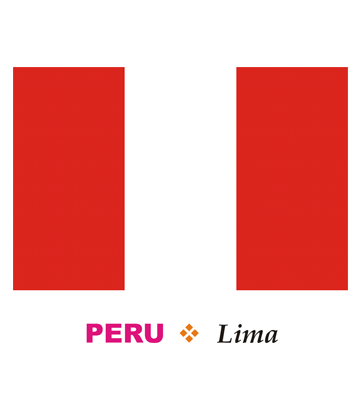 Peru flag coloring pages for kids to color and print