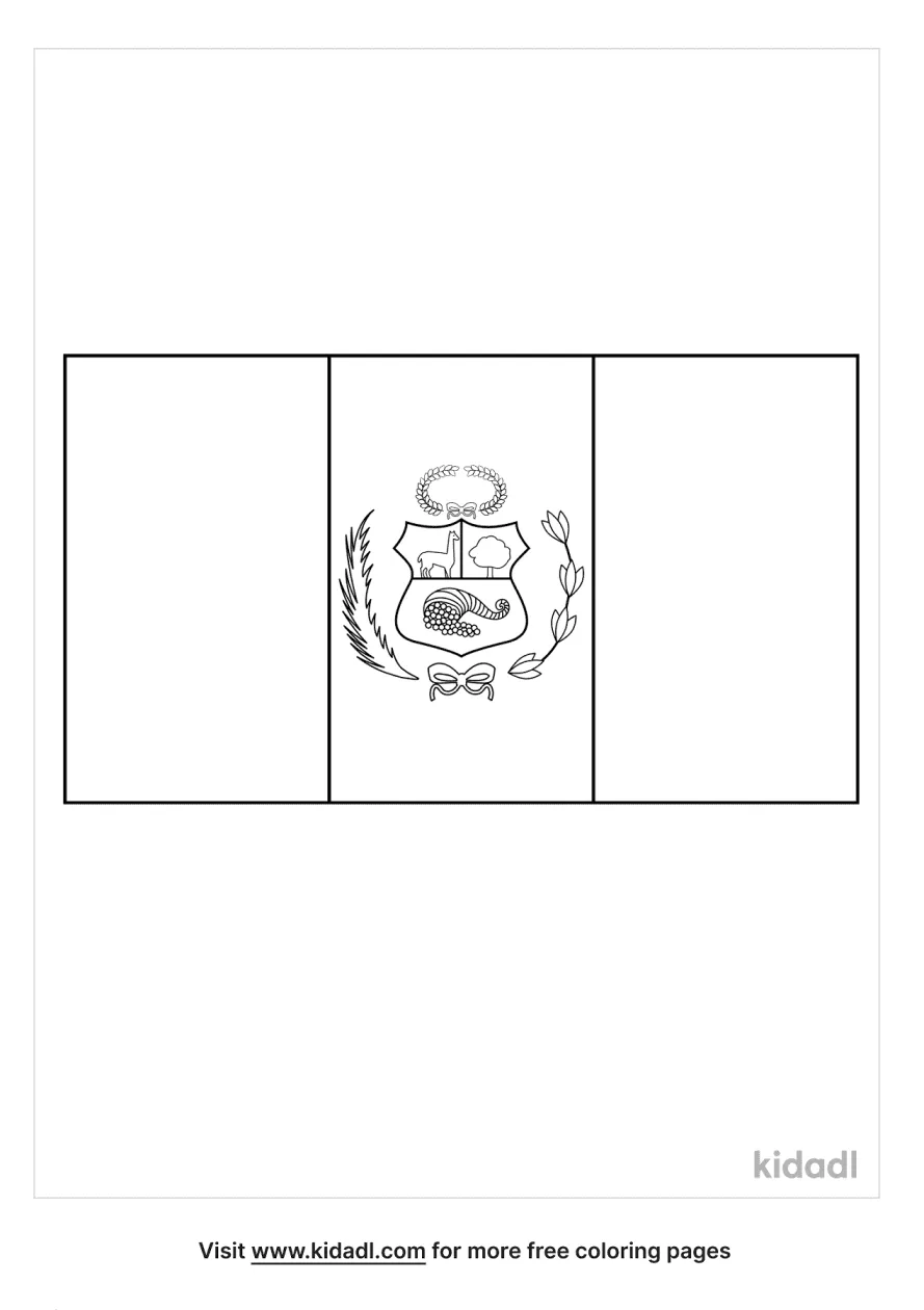 Free peru flag coloring page coloring page printables