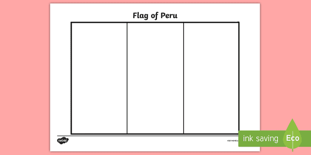 Peru flag colouring page teacher