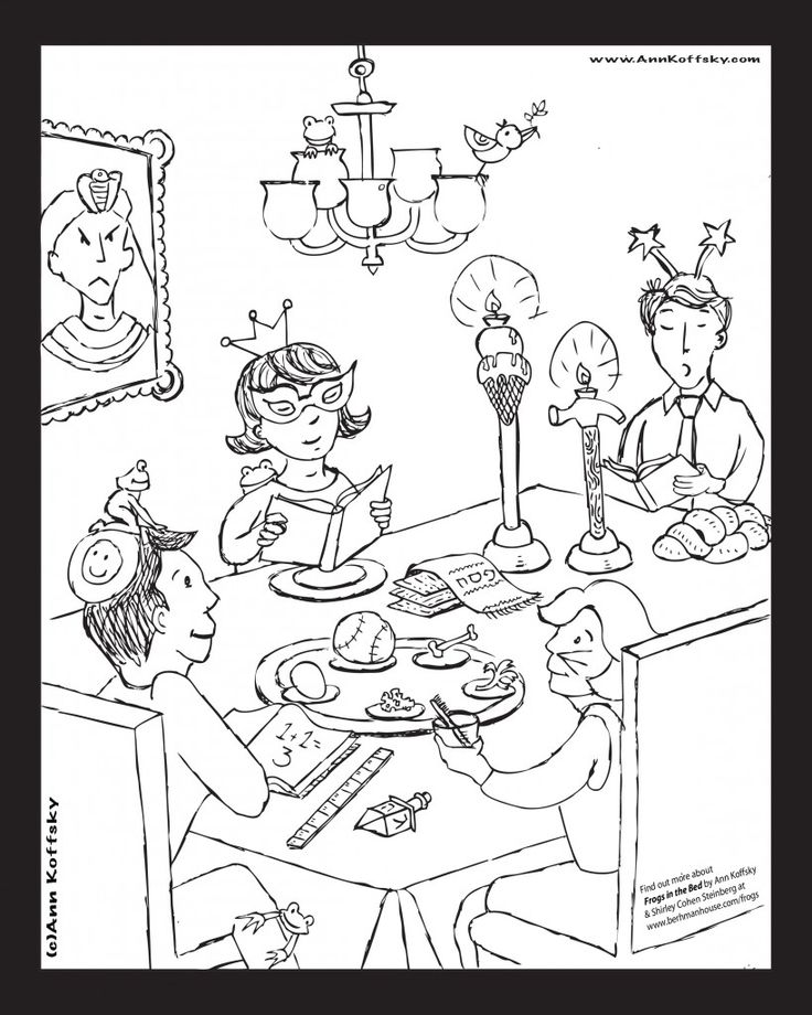 Frogs in the bedâ passover coloring page coloring pages hidden pictures bible story crafts