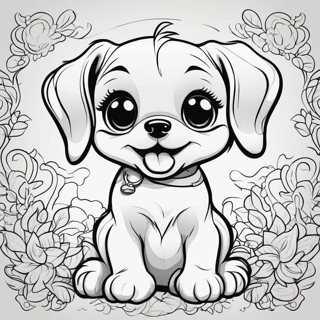 Black and white vector image of kids coloring page