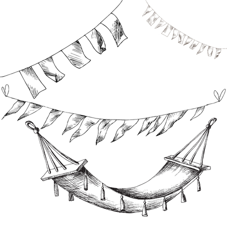 Hammock drawing cliparts stock vector and royalty free hammock drawing illustrations