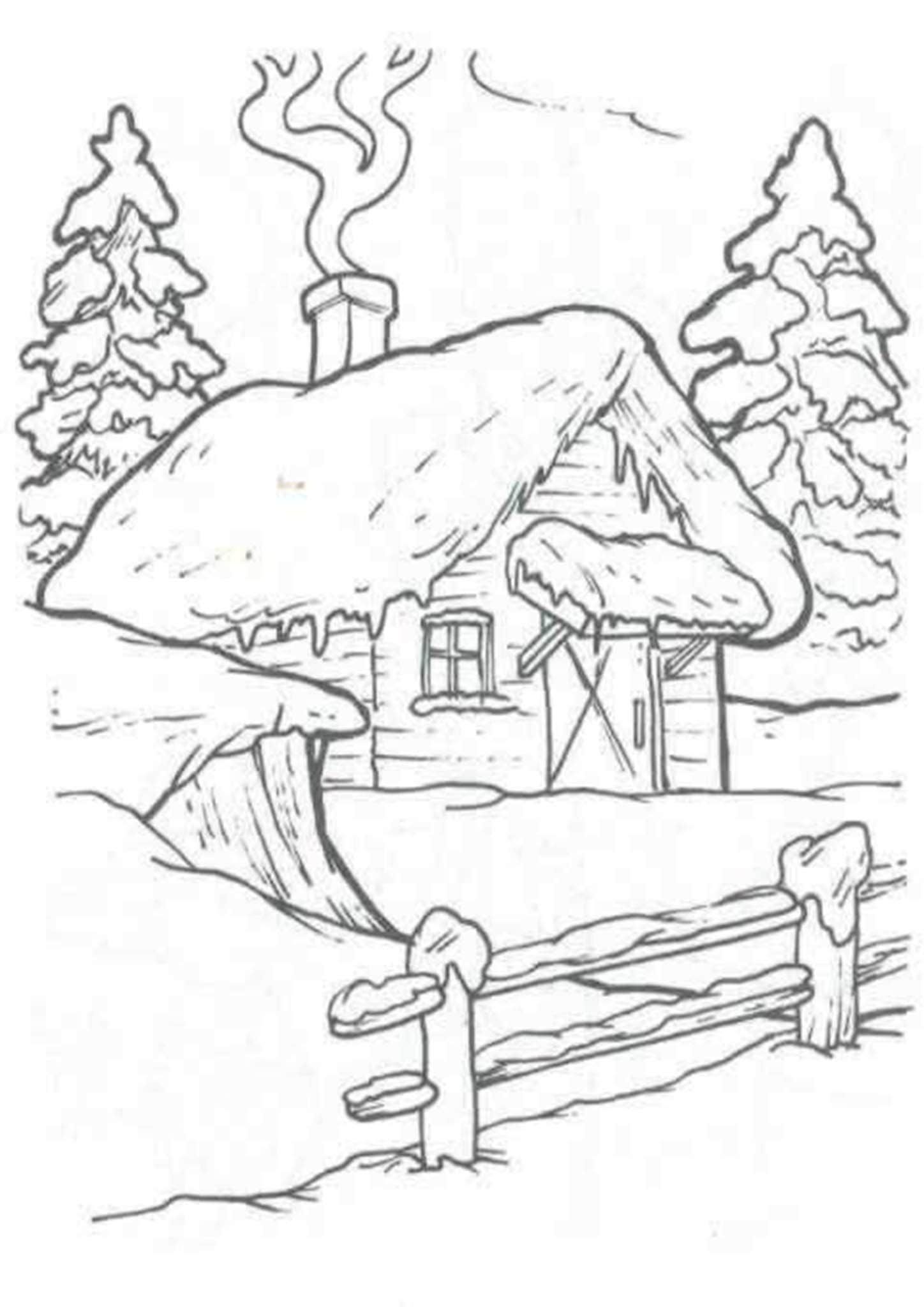 Free easy to print house coloring pages coloriage noel coloriage paysage coloriage maison