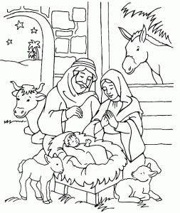 Christmas coloring pages