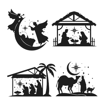 Nativity silhouette images