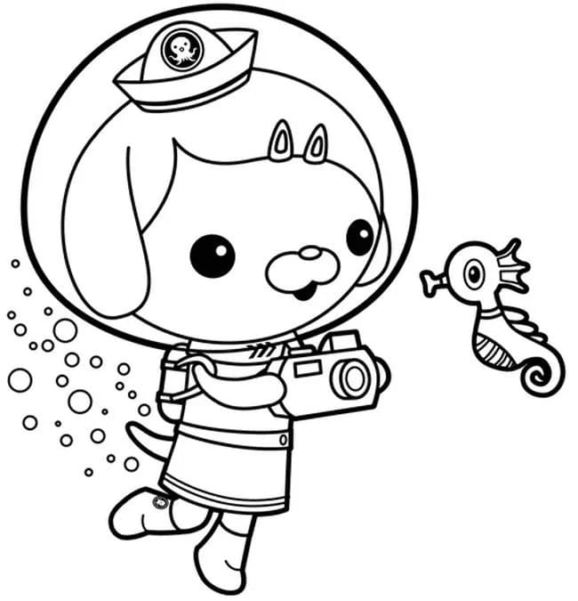 Dashi octonauts coloring page