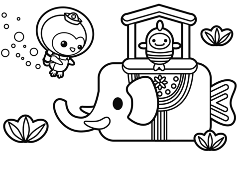 Peso the elephish coloring page free printable coloring pages