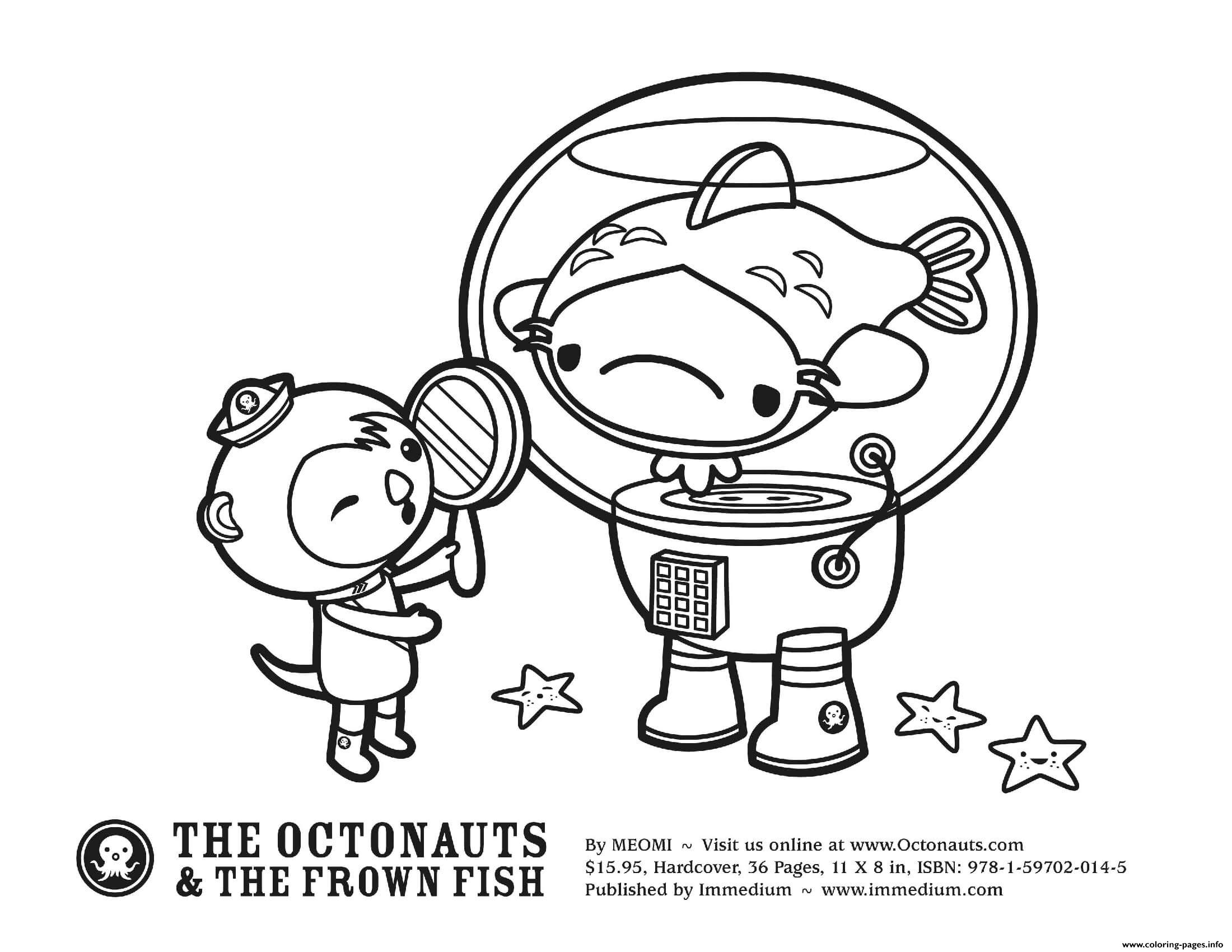 Meet the frown fish octonauts coloring page printable