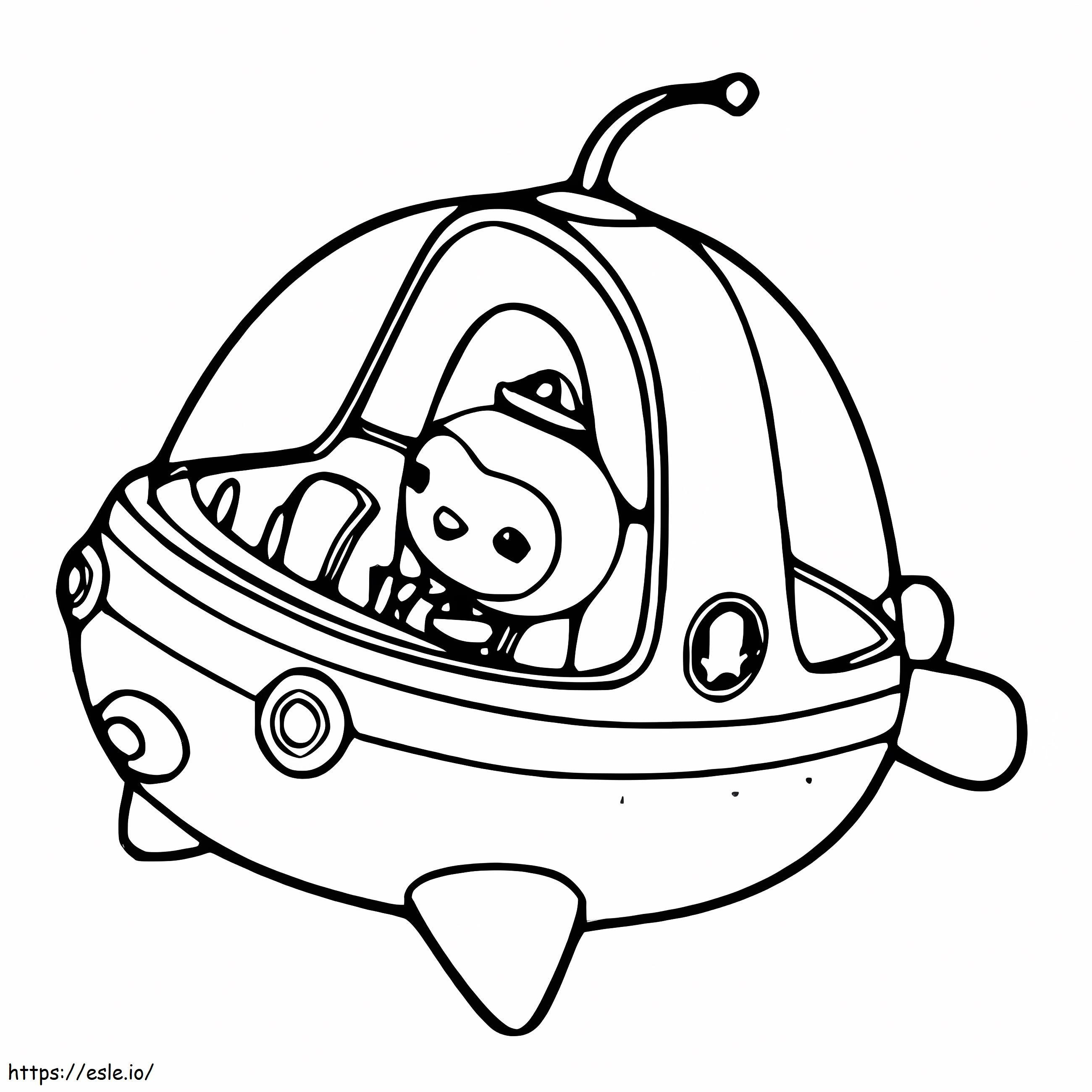 Peso en octonautas coloring page