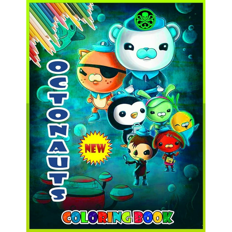 Octonauts coloring book an enjoyment octonauts coloring book for kids with captain barnacles kwazii peso dashi and more illustrations of the octonauts x size paperback