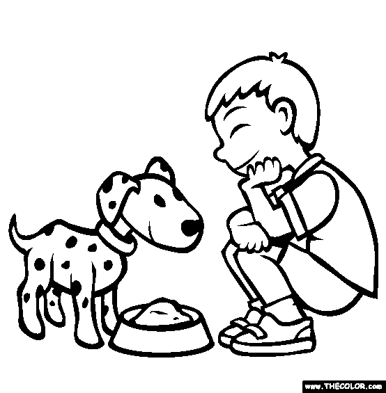 Pets online coloring pages