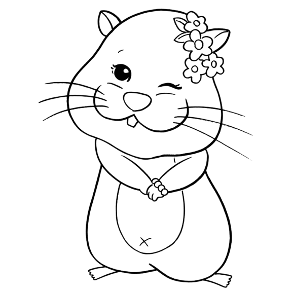 Zhu zhu pets coloring pages for children